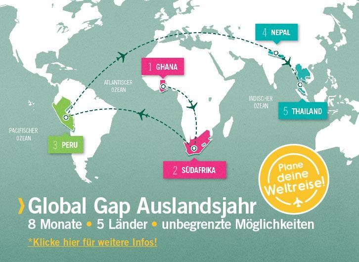 Global Gap: Im Auslandsjahr auf Weltreise!