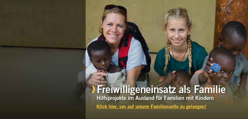 Freiwilligenarbeit als Familie Freiwilligenarbeit als Familie