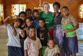 Projekte in der Südsee: die Fidschi - Inseln : Sozialarbeit In einem Gemeindezentrum in Nadi findet unsere Sommercamp statt, in dem wir Kinder der Gemeinde in ihren Ferien betreuen und weiterbilden.